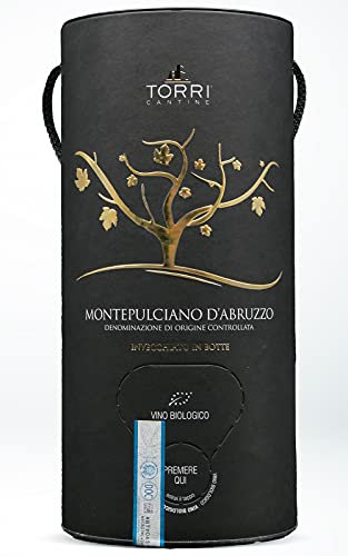 Vino rosso Bag In Tube Montepulciano d'Abruzzo DOC Invecchiato in botte Biologico 3 Litri