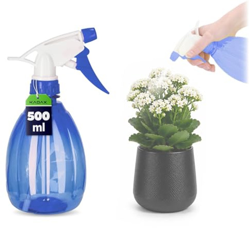 KADAX Pflanzenspritze aus Kunststoff, 0,5l, Sprühflasche, Zerstäuber, Sprüher, für Küche, Bad, Wasser, Spritzgerät, Trigger-Wassersprüher (Blau)