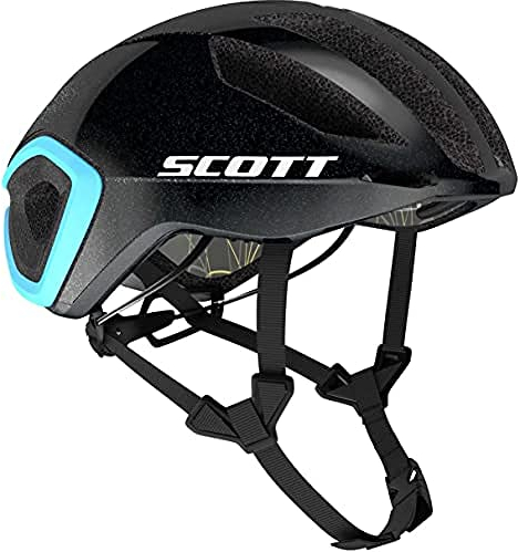 Scott Cadence Plus MIPS Rennrad Fahrrad Helm schwarz/blau 2023: Gr��e: M (55-59cm)