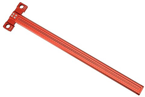 AKNgoes Anreißwerkzeug für Holzbearbeitung, T-Vierkant-Lineal, 600 mm, mit durchdachten Stützlippen, Architekten-Lineal für Tischlerarbeiten, Layout- und Messwerkzeuge