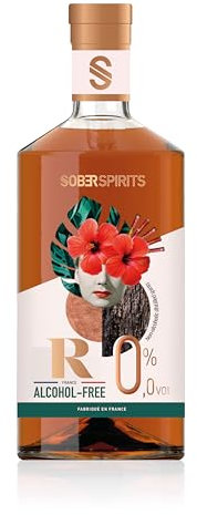 SOBER SPIRITS – Rhum sans alcool 0,0 % – The Worlds Only Rhum sans alcool fabriqué à partir de vrais spiritueux – Lauréat d'or IWSC Award – Sans sucre ajouté – Sans arômes et colorants artificiels