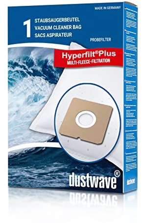 Dustwave® 1 Staubsaugerbeutel für Bomann BS 9019 CB / BS9019CB - hocheffizient mit Hygieneverschluss - Made in Germany