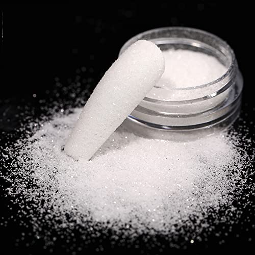 2Boxen Holo Pearl Shell Powder Nail Glitter Pigment Glimmer Chrom Dip Dust Meerjungfrau Aurora Spiegeleffekt Maniküre Dekor Schimmer Glitzer Nail Art Dekorationen Holografisches Weiß Chrom Nail Powder