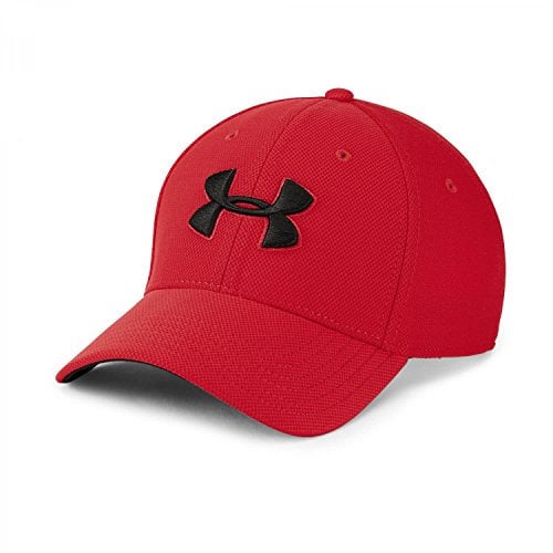 Under Armour Ua Men's Heathered Blitzing 3.0 Cap mit Schirm, Herrenkappe mit integriertem Schweißband, rot, XL-XXL