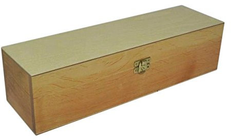Wooden World - Wooden Wine Box, Gift Box - Light Brown Lacquered