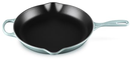 Le Creuset Enameled Cast Iron Signature Iron Handle Skillet, 11.75 (2-3/8 qt.), Sea Salt