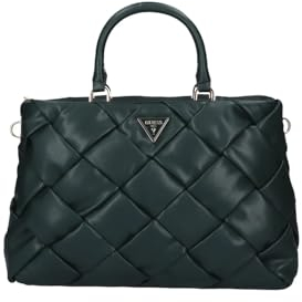 GUESS Damen Zaina Girlfriend Satchel Schulranzen, Griffe Oben, Wald
