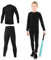 TBoonor Thermounterwäsche Kinder Skiunterwäsche Set Sport Funktionsunterwäsche Jungen Atmungsaktiv Fussball Thermo Unterwäsche Winter Sportunterwäsche Warme Thermohose und Thermoshirt