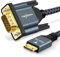 Twozoh Mini HDMI auf VGA Kabel 3M, Vergoldet und Geflochten Mini HDMI VGA (Stecker auf Stecker), Kompatibel für Ultrabooks, Notebooks, Tablets, Kameras und Camcorder