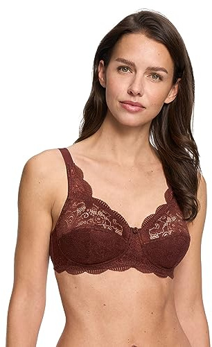 SUSA BH Damen ohne Bügel Latina, Damen-BHs mit genähten Cups & längenverstellbarem Träger, Idealer Halt,Häkchenverschluss