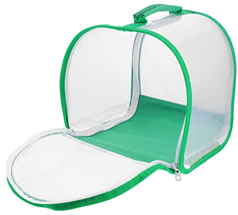 POPETPOP Volltransparentes Insektenkäfig Terrarium Mit Tragegriff Faltbarer Schutzkäfig Für Schmetterlinge Raupen Und Insekten Zu Beobachten Züchten Umweltfreundliches Beobachtungsgehege