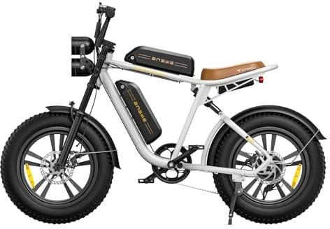 ENGWE MTB M20 Electric Bike E-bike with 20×4.0 Fat Tire,75 KM+75 KM Range with 48V 13AH*2 Dual Battery System, Mountain Bike with 7-Speed for Adults
