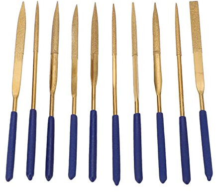 Mini Lima De 10 Piezas, Hojas Endurecidas De 4x160 Mm, Pequeñas Limas De Metal Para Trabajos De Lijado Alto En Metal, Madera, Joyería Y Tallado De Plástico