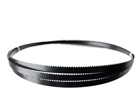 PNAJFUEL Bandsägeblätter, 3 Stück, Bandsäge,Bogenes Schneiden, Weiches Metall, Schwarzes Bandsägeblatt/Black/1400X6X6T