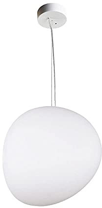 Lampe suspendue en verre luminaire blanc irrégulier, mini lustre d'îlot de cuisine nordique, lampes à suspension en nuage de salon salle à manger E27 plafonniers/L WZSS