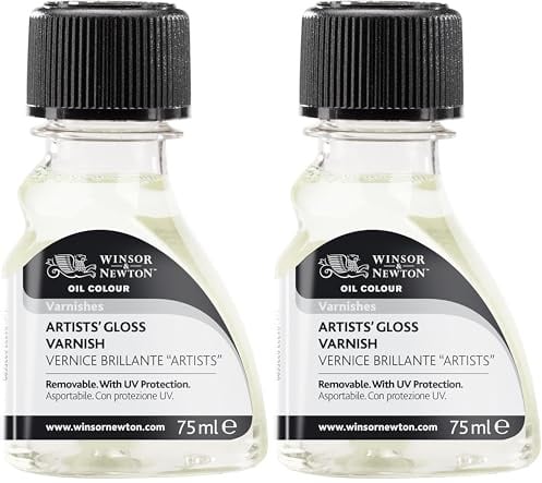 Winsor & Newton 75ml Artists' Gloss Varnish 3021732 (Pack of 2)