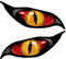 Shurzzesj 2 Stück Aufkleber Augen-Paar, Eyes Sticker, Spaßartikel, Evil Eyes Mit Iris Vinyl Drohne Motorrad Helm Auto Aufkleber Sticker, Reflektierende Aufkleber-Spiegelabdeckung Mit Gruseligen Augen
