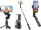 SRIKEKL Perche à selfie, stabilisateur de cardan, trépied rotatif à 360° avec télécommande sans fil et lumières de remplissage, support de téléphone portable, cardan à 1 axe pour smartphones Tiktok