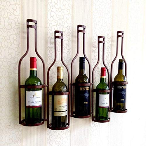 wine rack Wine Rack Wall-Mounted Bar Restaurant Wine Bottle Rack Metal European Iron Wine Glass Hanging Rack &Amp; Holder Shelf for Kitchen Restaurant White