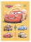 Dekora, Pre-Cut Cars Edible Topper, Wafer Card Standing Cupcake or Biscuits Toppers, Birthday Party Cake Decorations, Lightning Mcqueen Icing Cake Topper A5 Size