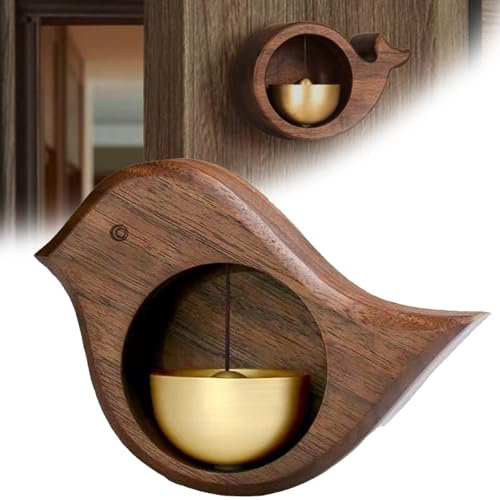 Feylona-Türklingel, Hölzerne Türklingel In Vogelform, Feylona-Aura-Türklingel, Magnetische Türklingel Aus Holz, Eingangstürklingel, Willkommen, Süße Dekorative Türklingel Für Zuhause (Vogel)