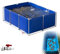 Pounjsd Piscina Acquario Fuori Terra, 1m Laghetto in Tela di PVC, Serbatoio di Contenimento Temporaneo per Pesci d'Acqua Salata, Stoccaggio Di Acqua, Allevamento