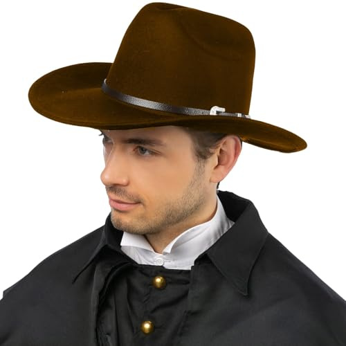 Orlob Cowboy Hut Texas Braun KW 61 cm Western Kostüm-Zubehör für Herren Fasching Karneval Mottoparty