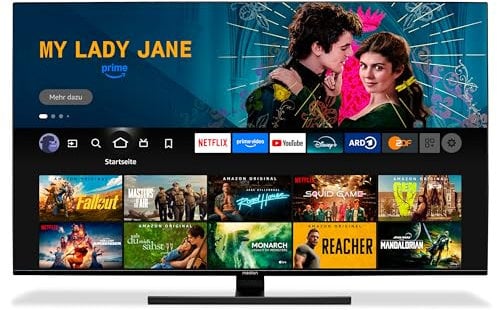 MEDION X16532 (MD 31413) 163,9 cm (65 Zoll) QLED Fernseher (Fire TV, 4K Smart TV, Dolby Vision HDR, Dolby Atmos, Netflix, Prime Video)