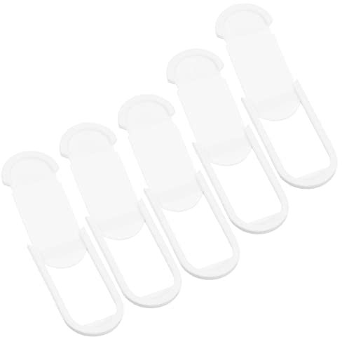 OSALADI 6pcs Camera Privacy Cover Computer Camera Laptops Slider Phone Privacy Slider Webcam Protector Shutter Protector for Laptop Lens Mic White Abs