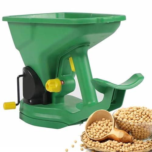 Spandiconcime rotante portatile for prato, spandiconcime elettrico portatile, spandiconcime for semi di erba da 1,5 l con regolazione a 5 marce, distributore di semi piccoli, piantatrice manuale for g