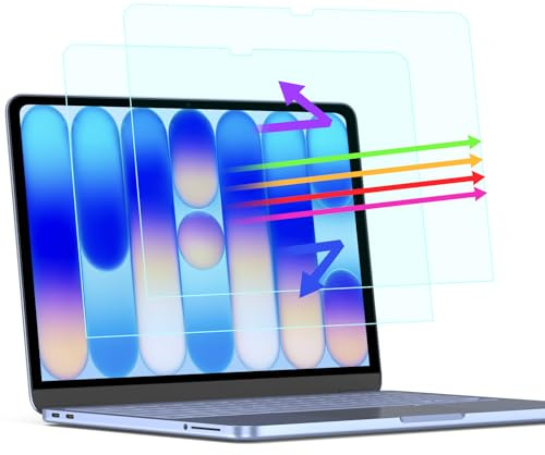 PYS 2 Stück Anti Blaulicht Schutzfolie für MacBook Neo 13 Zoll | für 2026 MacBook Neo A18 Pro Chip veröffentlicht Anti Fingerabdrücke Augenschutz Bildschirmfilter Matt