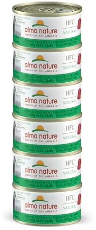 almo nature Megapack Katzenfutter nass - Thunfisch Mit Mais 6er Pack (6x70g)