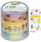 folia 26421 Deko-Klebeband Washi-Tape Tropical, 4er Set