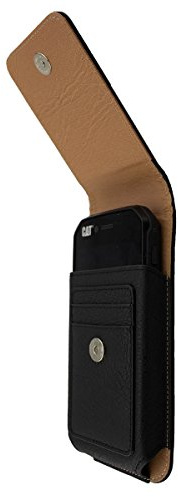 caseroxx Handy Tasche Outdoor Tasche für Cat S30, mit drehbarem Gürtelclip in schwarz
