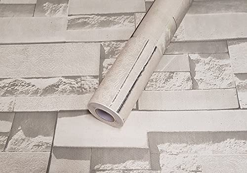 Visario Tapeten Folie 3000-S selbstklebend 10m x 45cm Farbe Steinoptik Steine Dekorfolie Möbelfolie Tapete 3012