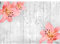 Runa Art Fototapete Blumen Lilien Holz 352 x 250 cm Vlies Tapeten XXL Moderne Wandtapete Wohnzimmer Schlafzimmer Schwarz Rot 9317011c