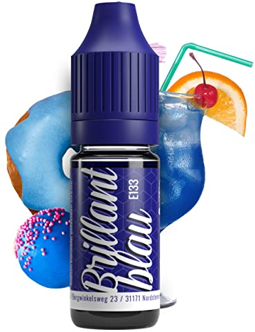 Belissia Lebensmittelfarbe Blau - 10ml flüssig & hochkonzentriert - Lebensmittelechte Speisefarbe zum Backen, Kochen, Fondant & DIY - vegan, stark färbend, geschmacksneutral