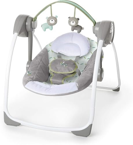 Ingenuity, Kendrick tragbare Babyschaukel mit verschiedenen Schaukelgeschwindigkeiten, Melodien und mehr