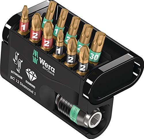 Wera 05057421001 Sortiment, Bit-Check Diamond 1, 12-teilig, Stück
