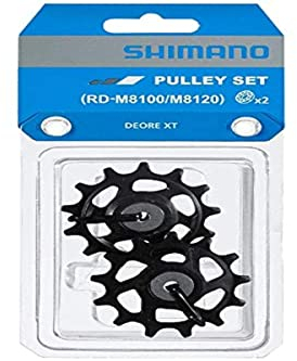 SHIMANO Unisex-Adult ROLDANAS POLEAS GUÍA TENSIÓN RDM8100 Accesorios y recambios bicis, Black, Standard