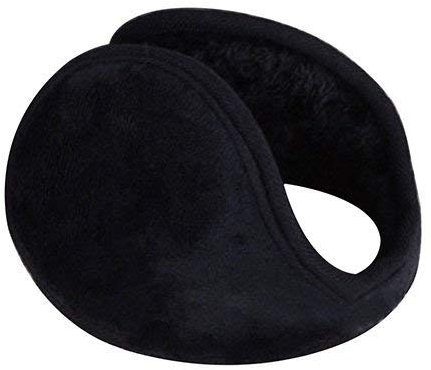 Ogquaton Cache-Oreilles Unisexe Noir Cache-Oreilles Hiver Oreille Muff Wrap Band Warmer Grip Earlap Cadeau de Haute qualité