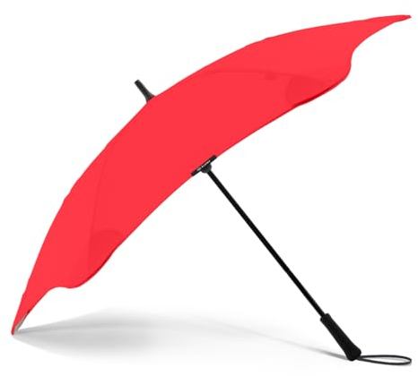 BLUNT Executive Stockschirm Regenschirm rot | groß & sturmfest für 2 Personen – 138 cm Ø | Innovatives & patentiertes Design – getestet im Windkanal