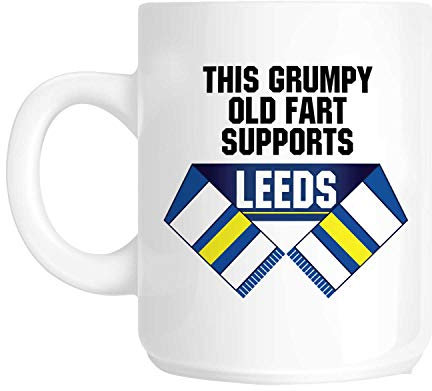 Charisma creative LEEDS - THIS GRUMPY OLD FART SUPPORTS LEEDS NOVELTY FUN MUG