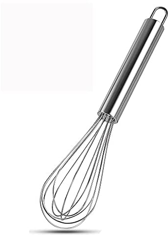 Stainless Steel Whisk Balloon Whisk Whisk Set Egg Beater for for Blending Whisking Beating Stirring Cooking Baking Beating & Stirring - 8 Inch