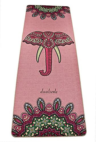 dualseele Eco Yogamatte rutschfest aus Jute und Naturkautschuk mit Tragegurt (183 x 68 x 0,5 cm)