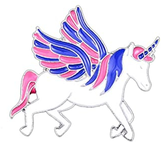Zonster Regenbogen Einhorn Glitter Emaille Revers Pin Neuheit Cartoon Horse Brosche Für Frauen Mädchen