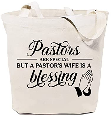 GXVUIS Canvas-Tragetasche, wiederverwendbar, für Lebensmittel, Schultertaschen für Einkaufen, Arbeit, Geschenke für Frau, christliches Pastoren, Wertschätzungsgeschenk, Weiss/opulenter Garten, Large