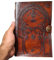 Journal en cuir marron, Portes de Durin, Tolkien Seigneur de l'Anneau en relief, Livre des Ombres