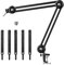 DEVICE OF URBAN INFOTECH Microphone Stand Heavy Duty Mic Stand Suspension Scissor Boom Stand With Adjustable Mic Clip Spring Built-in Arm Stand Mic Holder Stand for Blue Yeti Snowball & Blue Yeti Nano