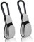 Kinderwagen Haken Clips,2 Stück Buggy-Clips Träger Kinderwagen Haken,Kinderwagen Taschenhalter aus Leder,bag hooks for stroller,kinderwagen clips,Kinderwagen haken für taschen,rucksack (Grau)